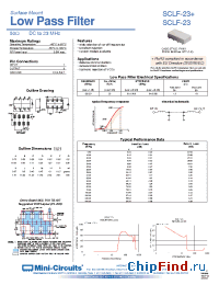 Datasheet SCLF-23+ manufacturer Mini-Circuits